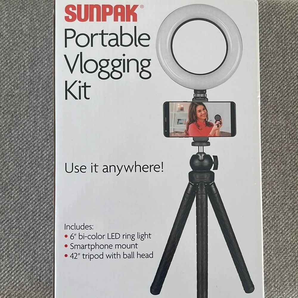 Sunpak - Portable Vlogging Kit for Smartphones - Black